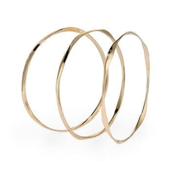 multiple sided hand forged bangles
